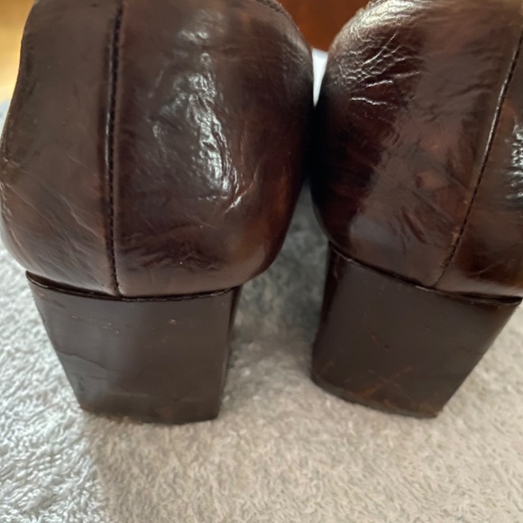 Brown and burgundy shoes. EU size 38 - Picture 4 of 5